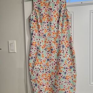 Floral Print Sleeveless Midi Dress